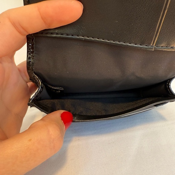 Coach Signature Black Wallet– Style F61482 Black Grey Multiple Card Slot Classic - Picture 10 of 10